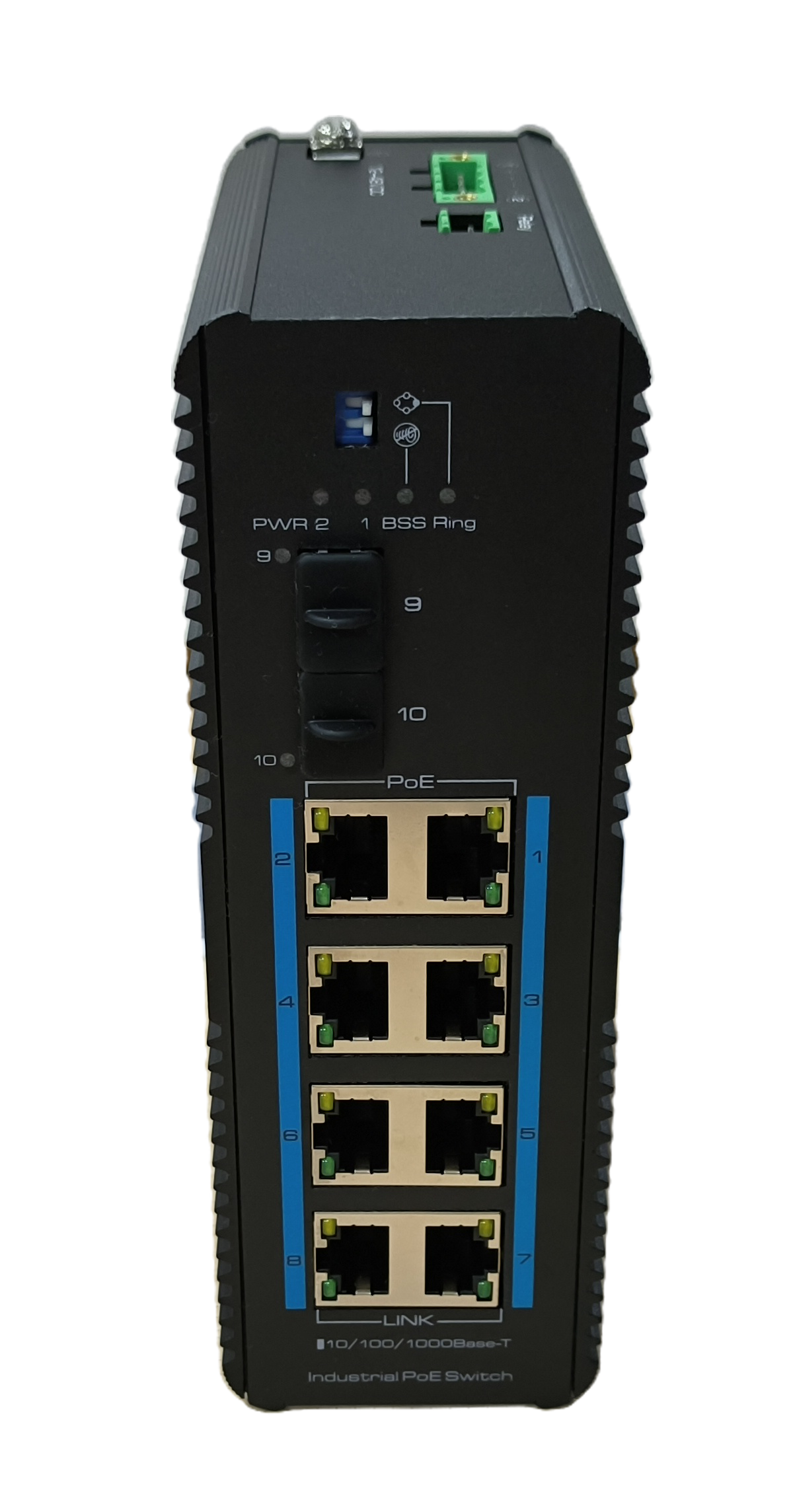 Industrial 8-Port Gigabit Solar PoE Switch