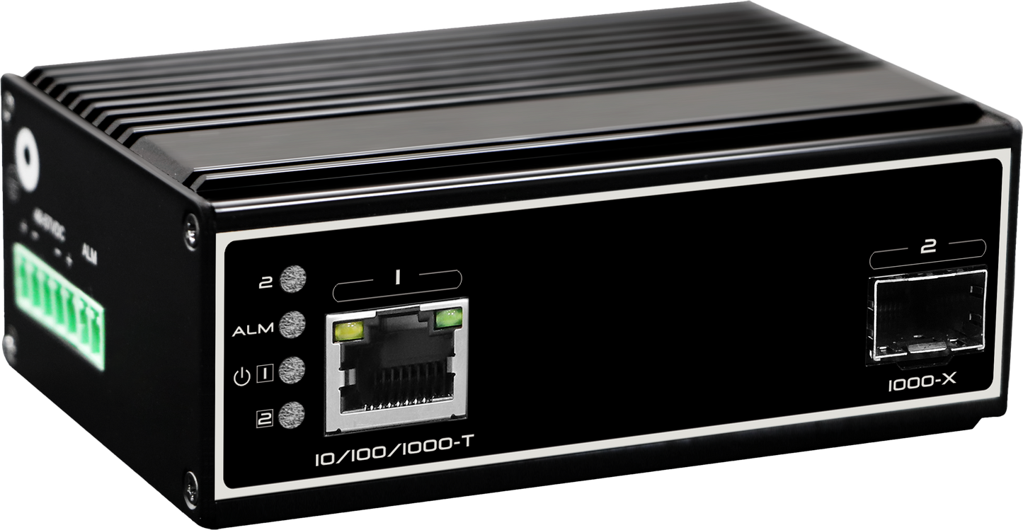 Industrial Gigabit Media Convertor with Relay Alarm